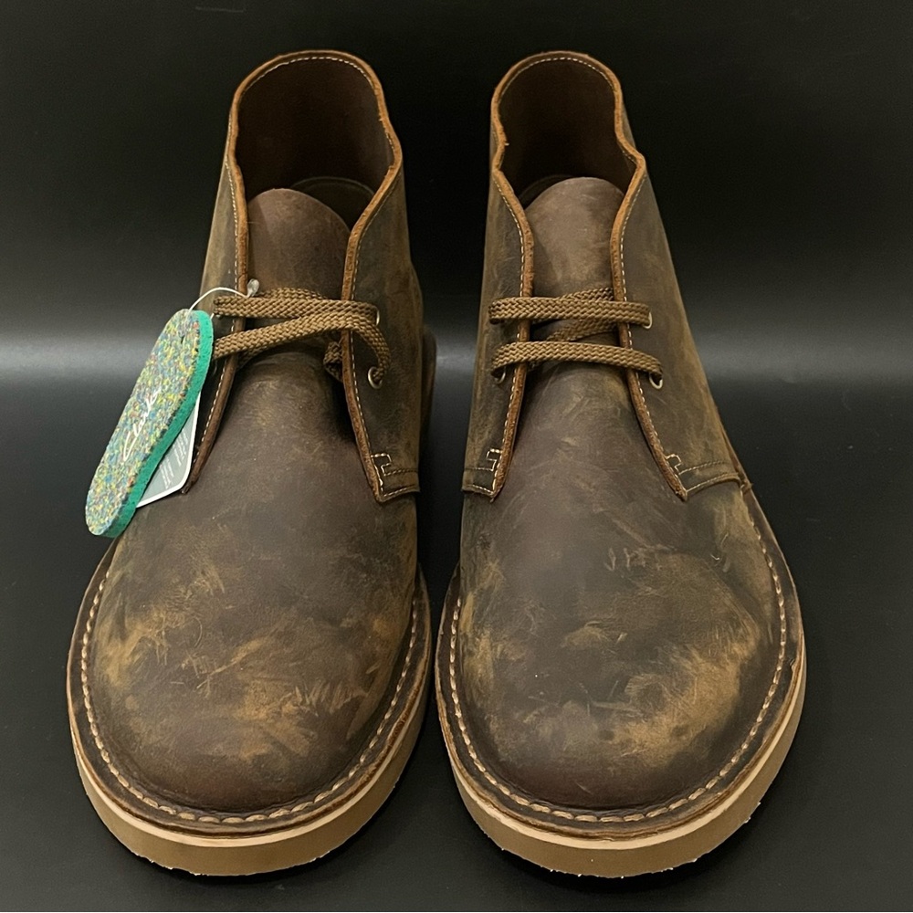Clarks Bushacre 3 Chukka Boots Mens US Sz 10 W Beeswax - New